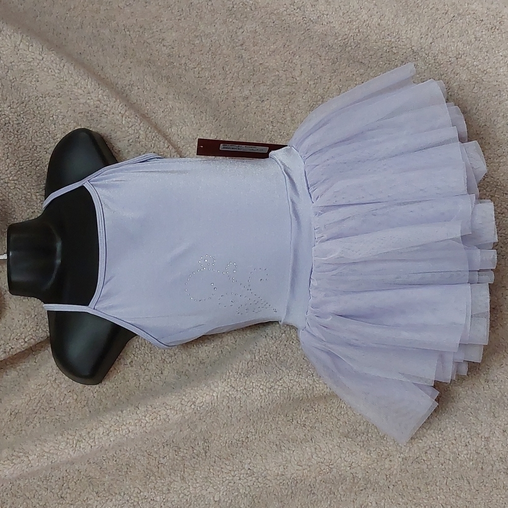 Mirella DiamateSwirl•CrossBack Tulle Skirt Leotard
